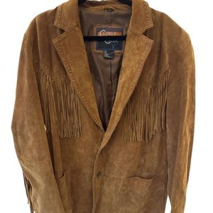 Cripple Creek Fringe Leather Jacket Western Size L (fits like XL)!